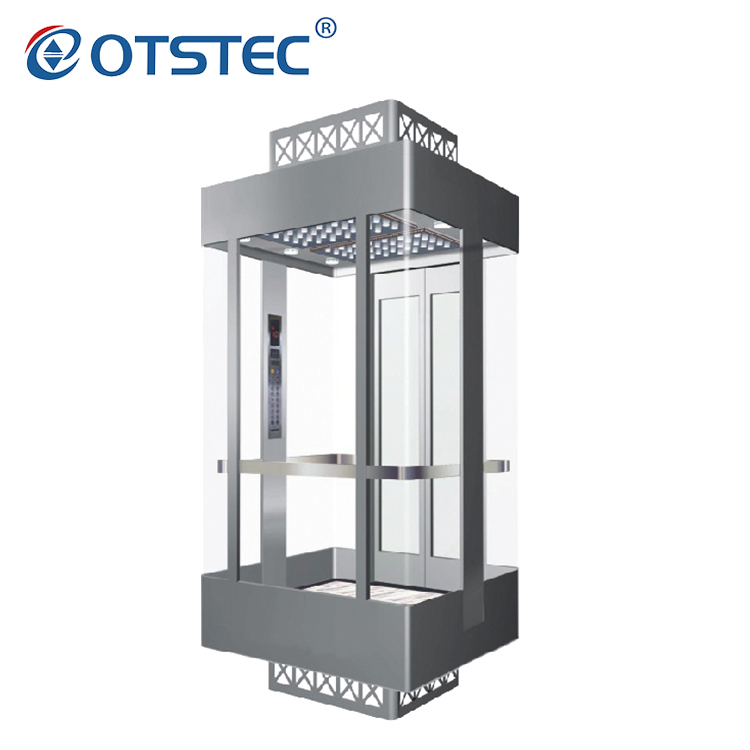 Wholesale OTSTEC Glass Elevators High Quality Full Glass Sightseeing