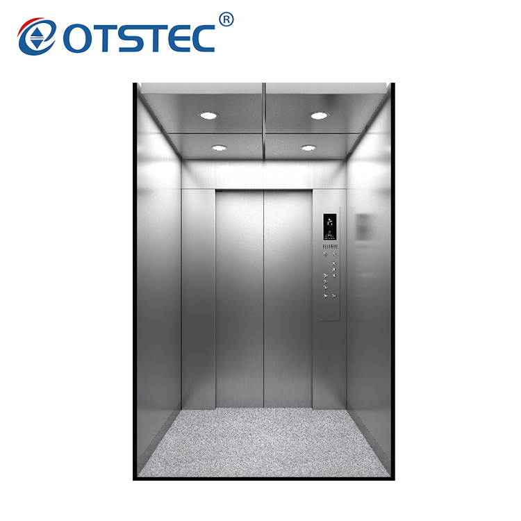 CE Certificate VVVF Control 450-1600kg Stainless Steel Passenger Elevator